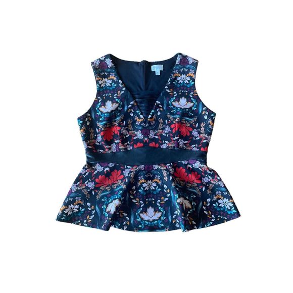 Bisou Bisou Michele Bohbot Spring Summer Floral Tank Women’s XL Blouse - Picture 10 of 12
